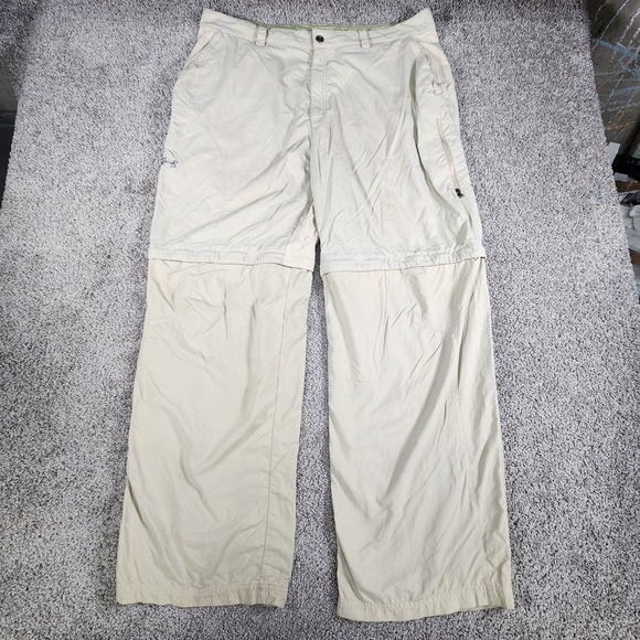 Under Armour‎ Pants Mens 40x32 Khaki Convertible Cargo Ripstop Utility Hiking - Picture 1 of 16